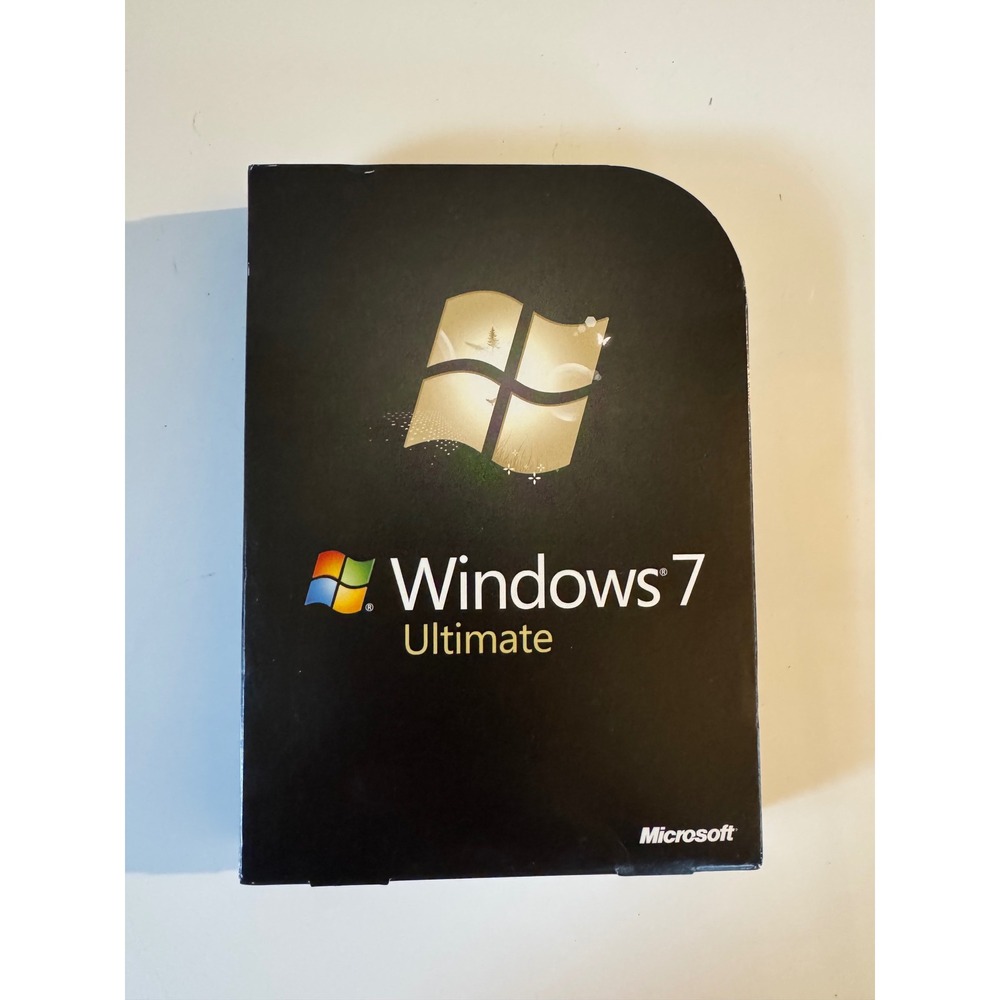 Microsoft Windows 7 Ultimate Retail Box 32/64-bit DVD Software X15-60628-01